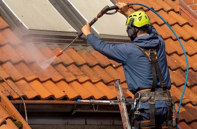 Démoussage et hydrofuge de toiture à Pléboulle